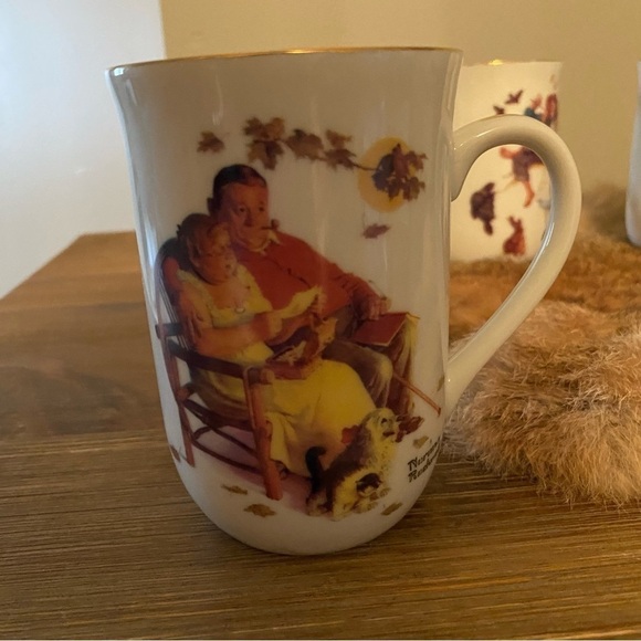 Norman Rockwell mugs  X4 - Picture 5 of 8
